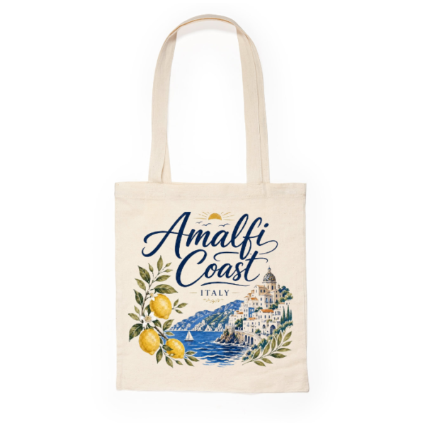 Текстилна чанта Amalfi Coast Italy е стилен аксесоар за жени