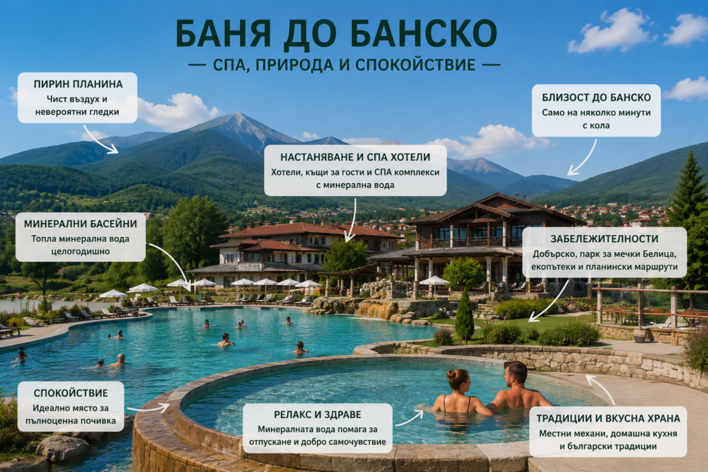 Баня спа и природа до Банско.